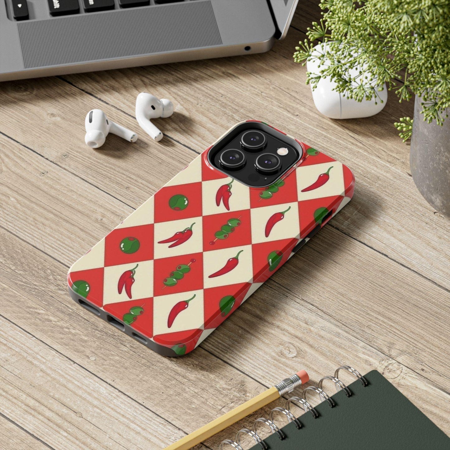 Red Chillies and Olives iPhone Cases - SmartHomeGoodies