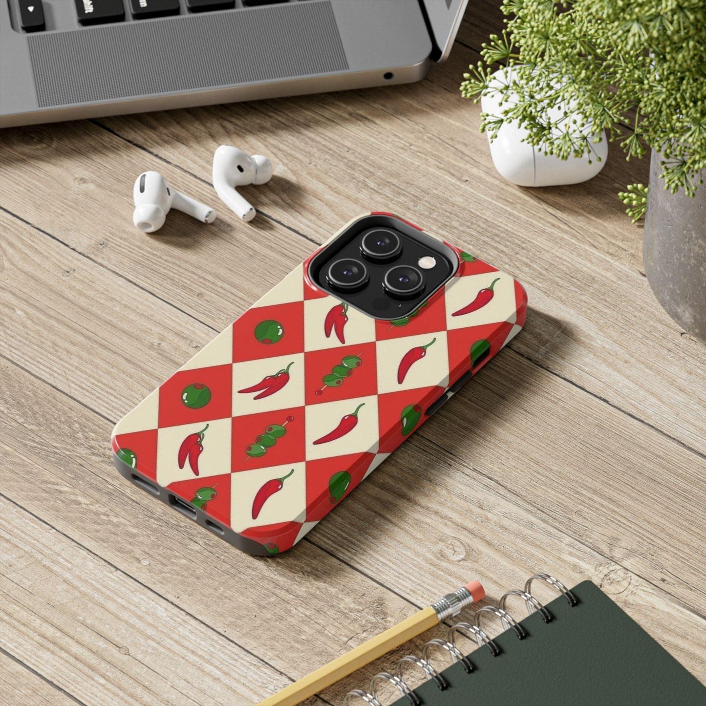 Red Chillies and Olives iPhone Cases - SmartHomeGoodies