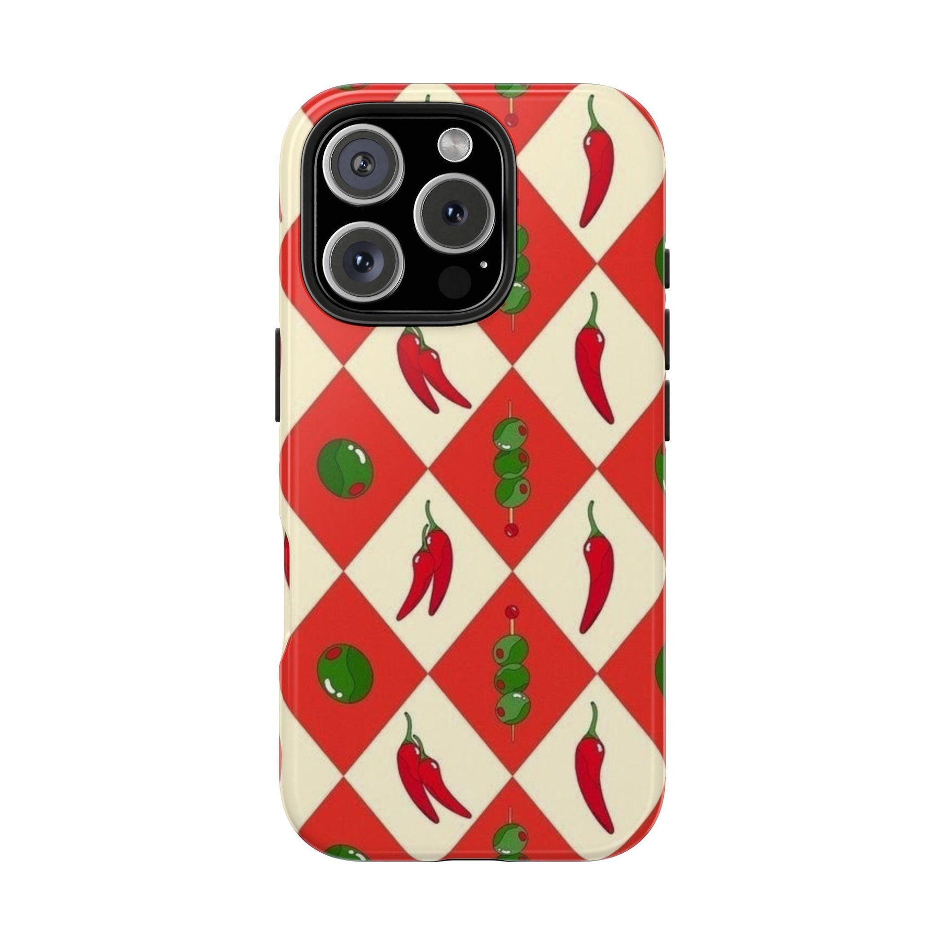 Red Chillies and Olives iPhone Cases - SmartHomeGoodies