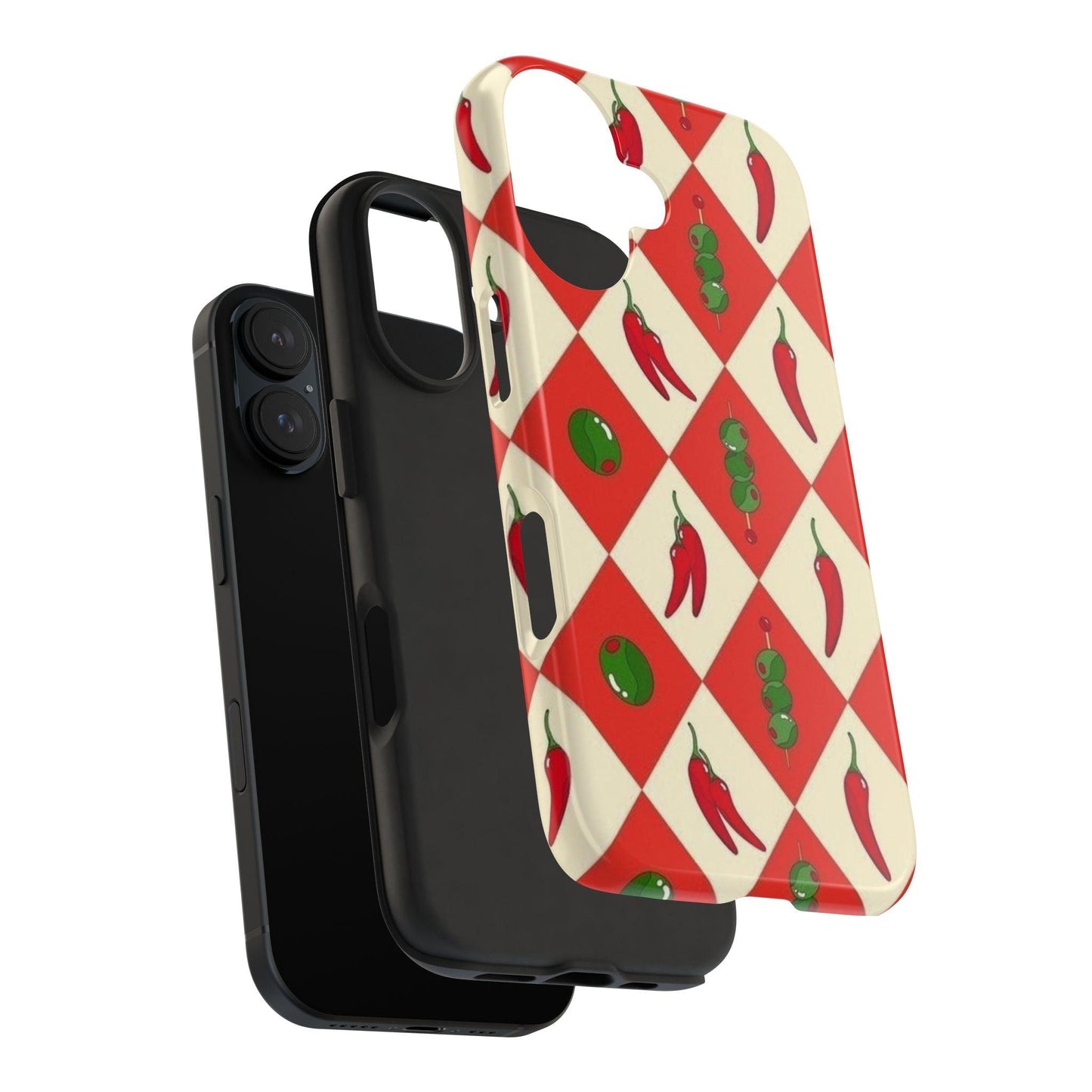 Red Chillies and Olives iPhone Cases - SmartHomeGoodies