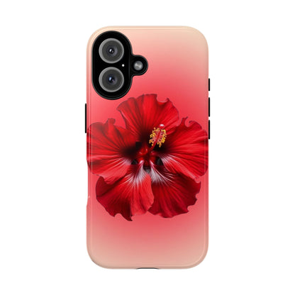 Red Hibiscus Flower Phone Case - Beach Floral Edit - SmartHomeGoodies