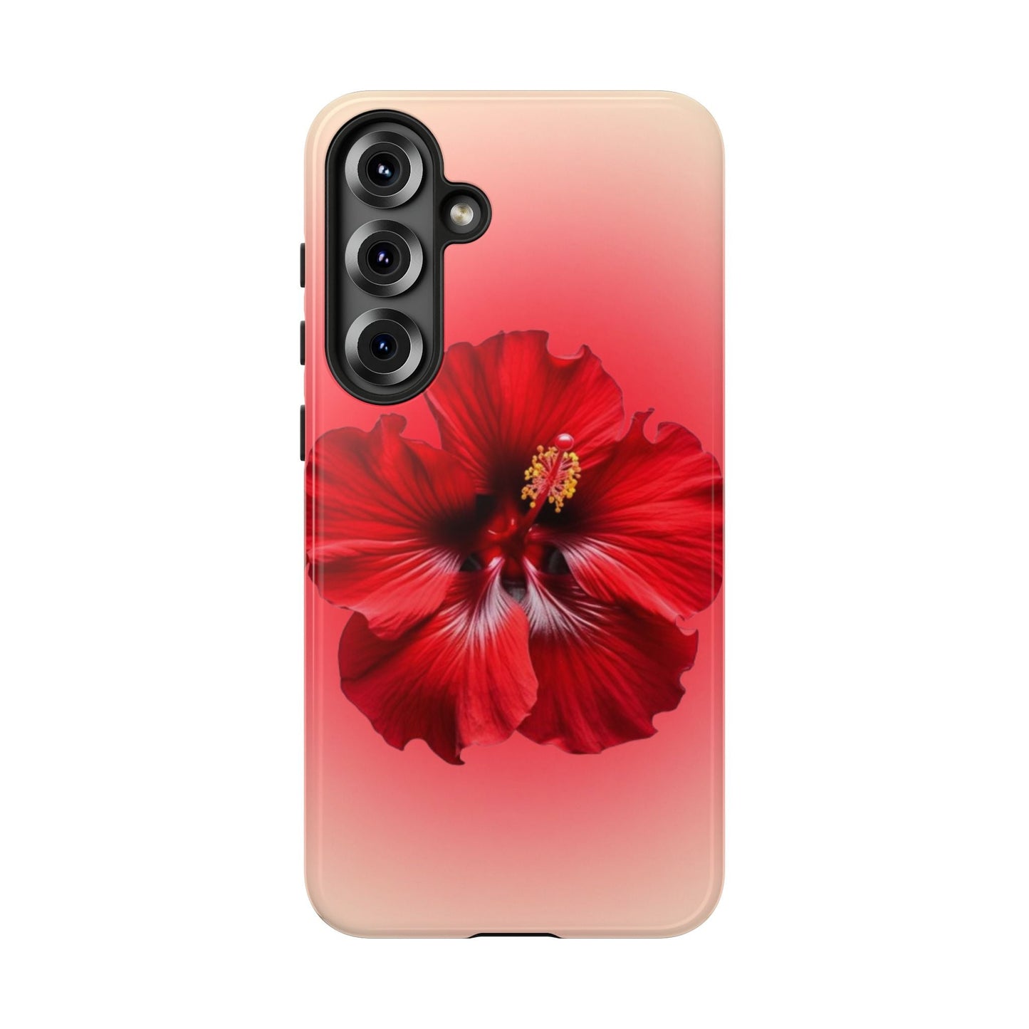 Red Hibiscus Flower Phone Case - Beach Floral Edit - SmartHomeGoodies