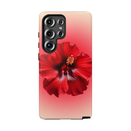 Red Hibiscus Flower Phone Case - Beach Floral Edit - SmartHomeGoodies