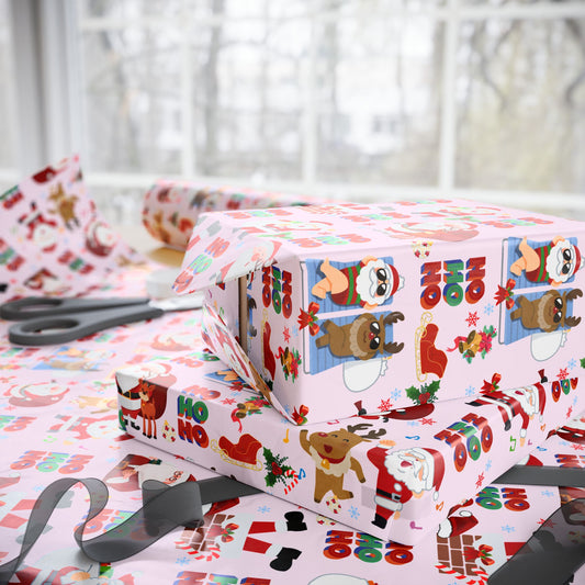 Santa's December Schedule Wrapping Paper - SmartHomeGoodies