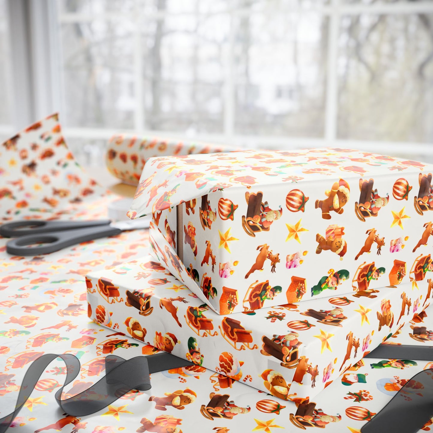 Santa’s Sweet Parade Gift Wrap - SmartHomeGoodies