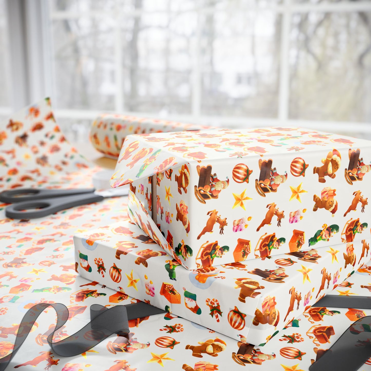 Santa’s Sweet Parade Gift Wrap - SmartHomeGoodies