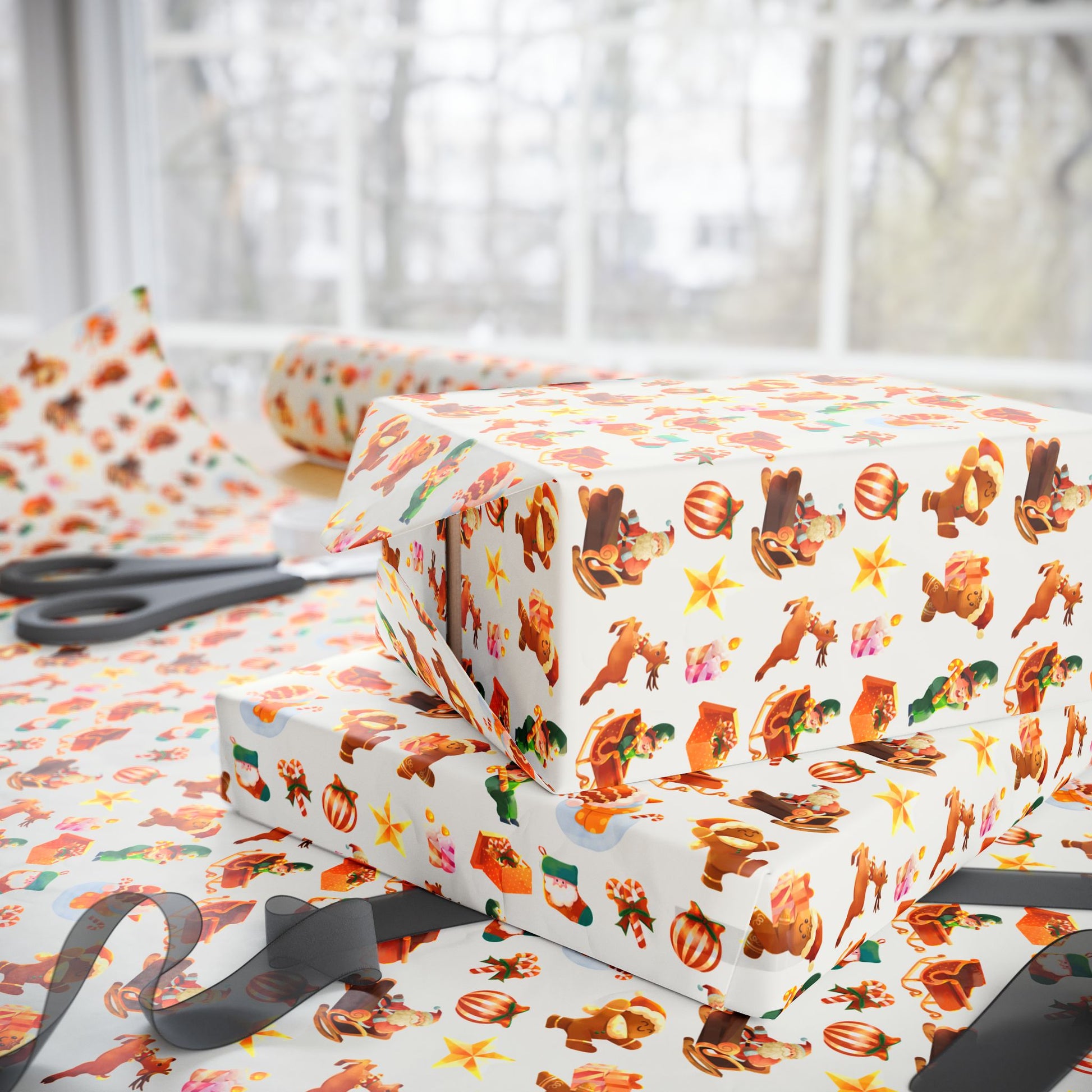 Santa’s Sweet Parade Gift Wrap - SmartHomeGoodies