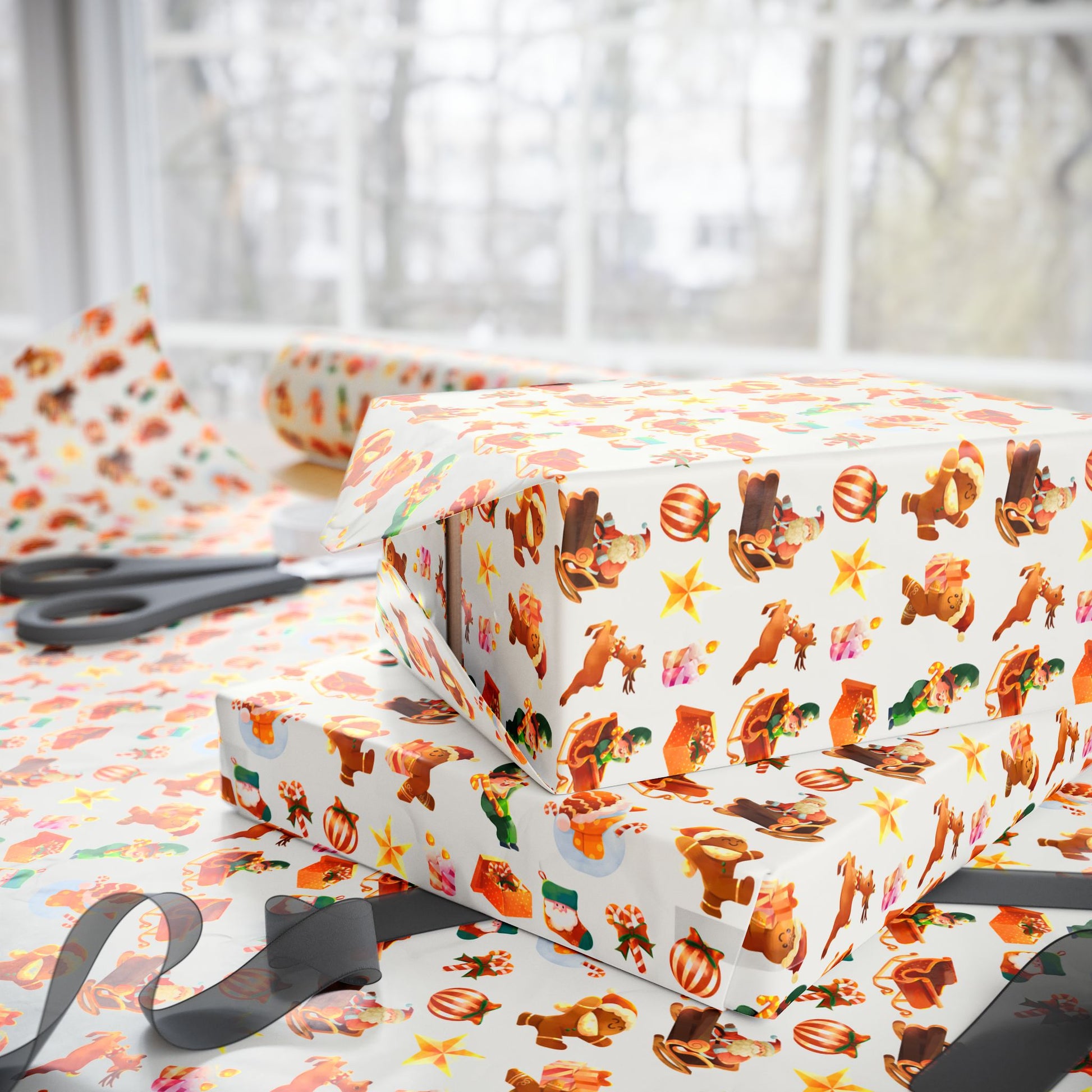 Santa’s Sweet Parade Gift Wrap - SmartHomeGoodies