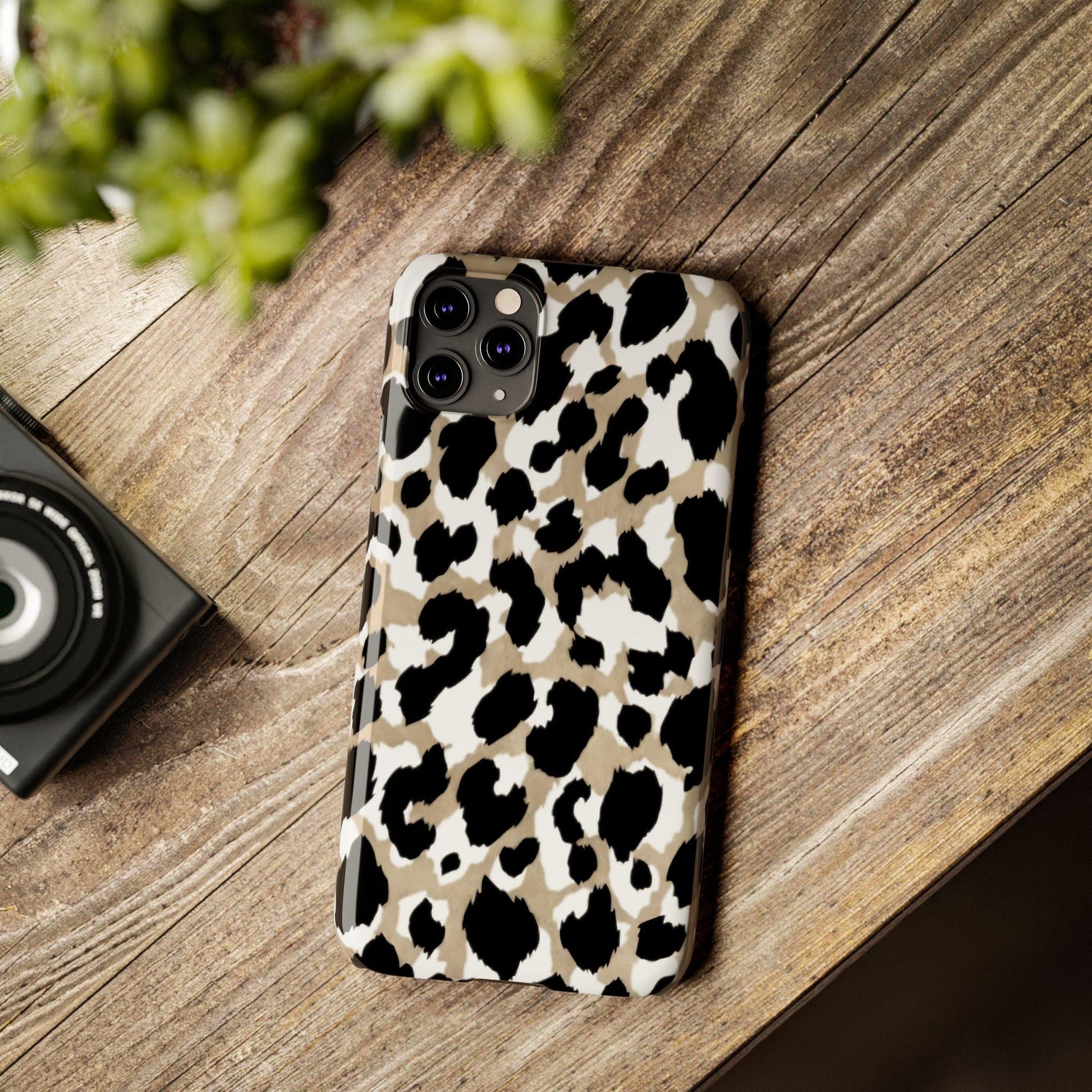 Savanna Noir Spots Slim iPhone Cases - SmartHomeGoodies