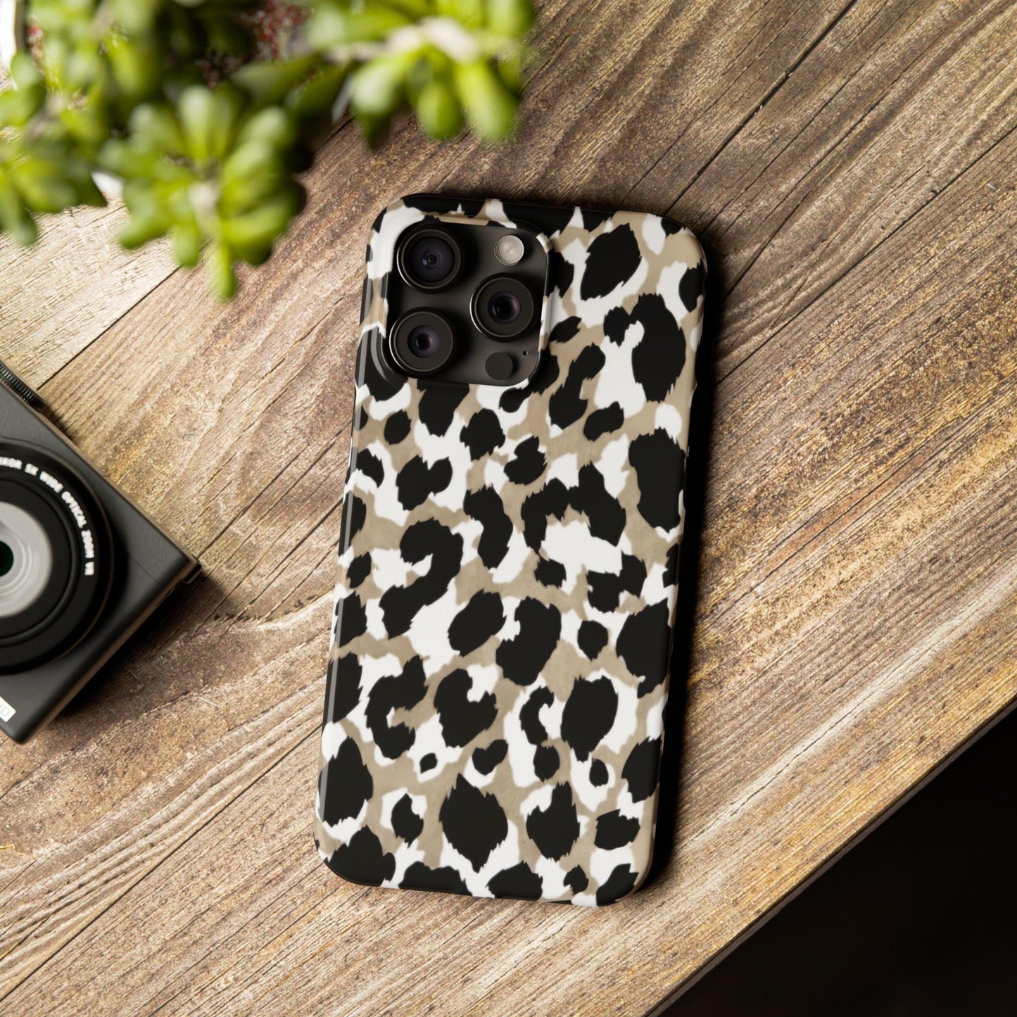 Savanna Noir Spots Slim iPhone Cases - SmartHomeGoodies