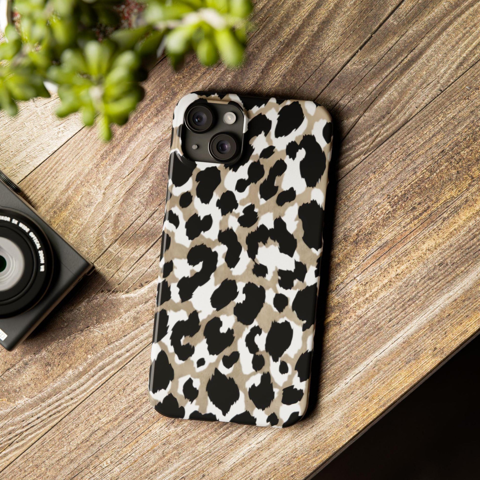 Savanna Noir Spots Slim iPhone Cases - SmartHomeGoodies
