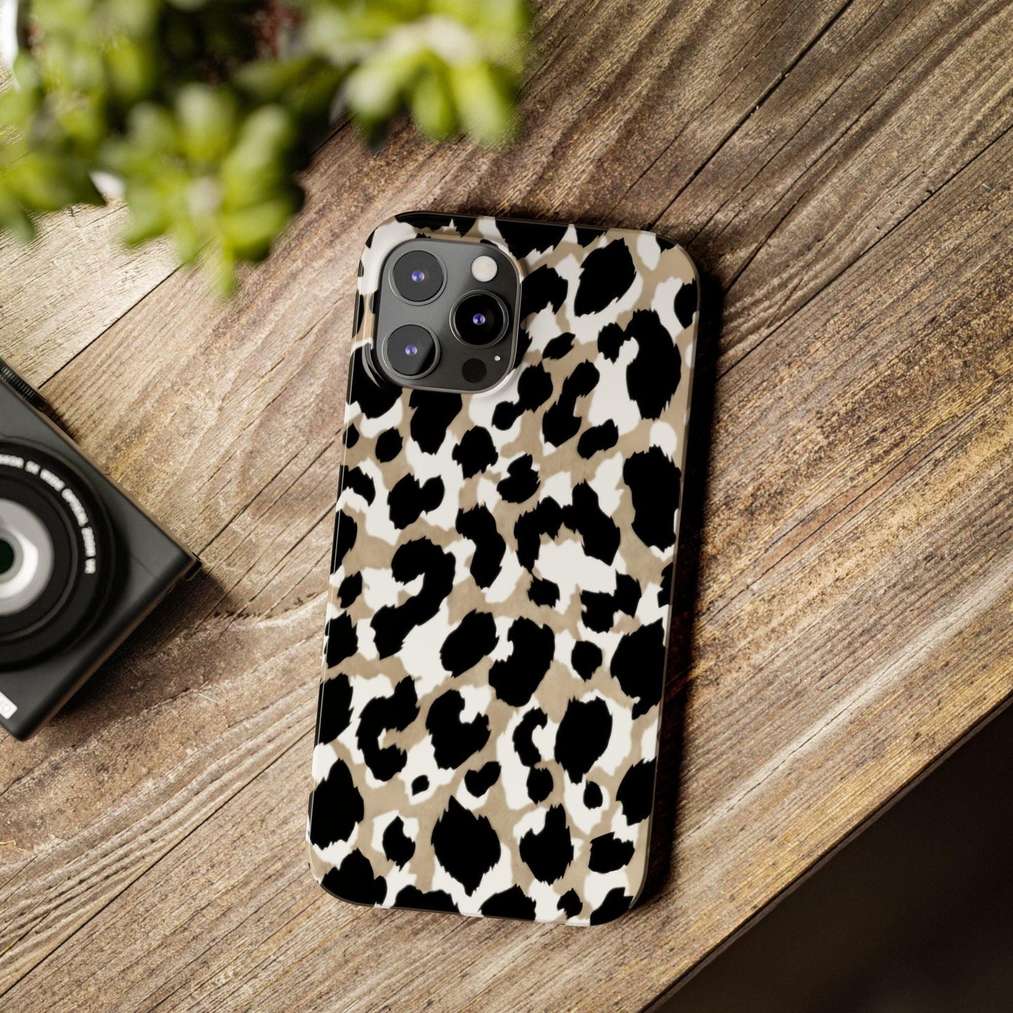 Savanna Noir Spots Slim iPhone Cases - SmartHomeGoodies