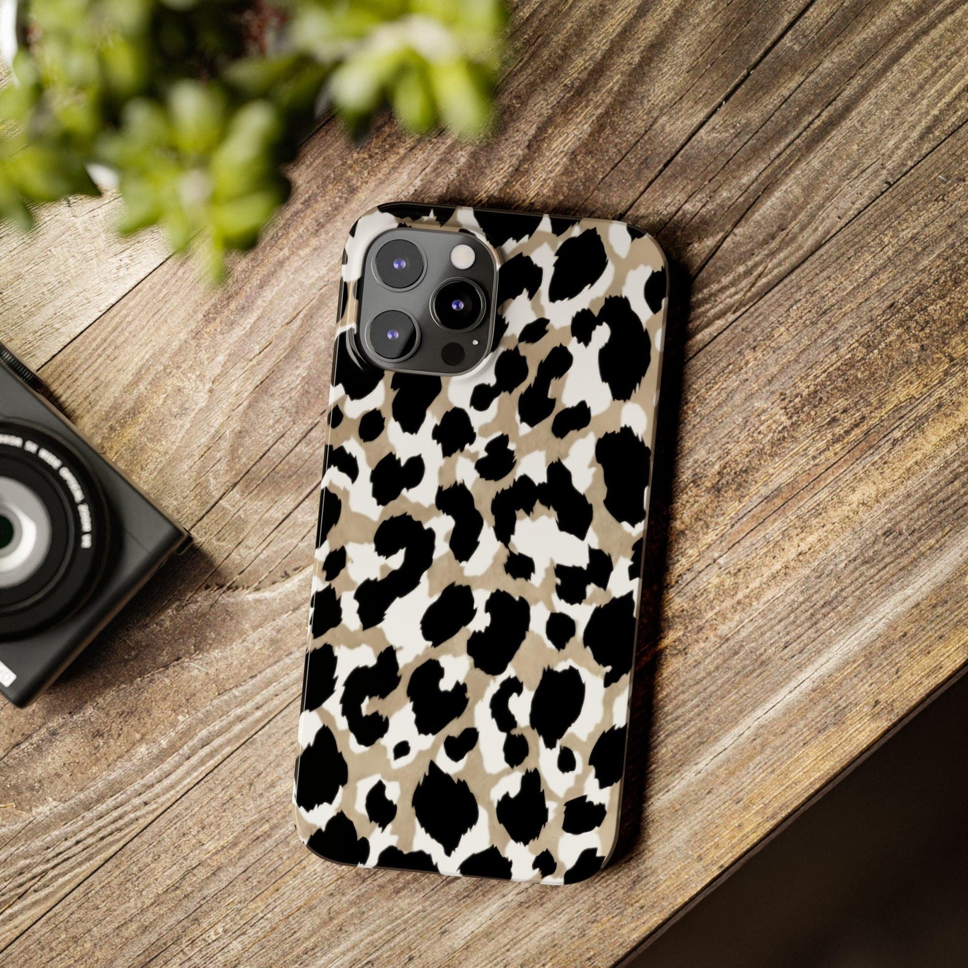 Savanna Noir Spots Slim iPhone Cases - SmartHomeGoodies