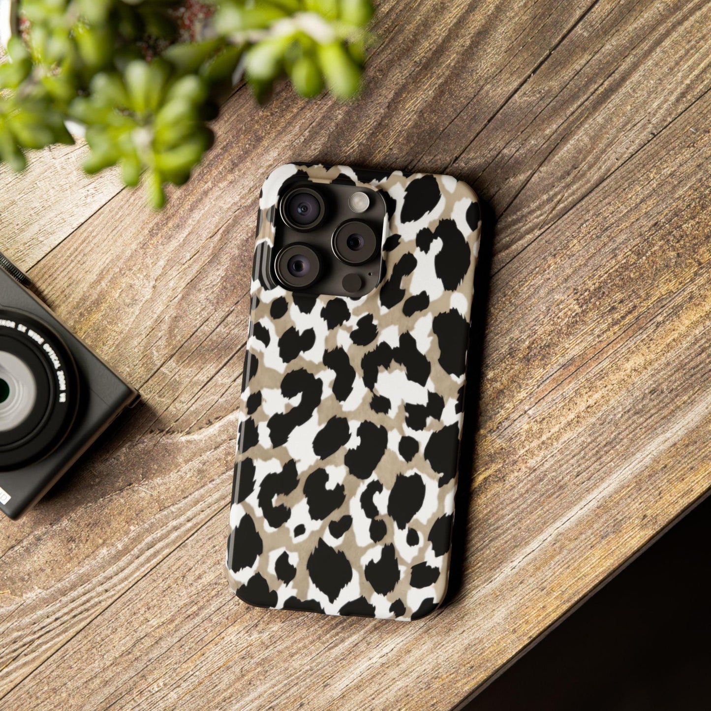 Savanna Noir Spots Slim iPhone Cases - SmartHomeGoodies