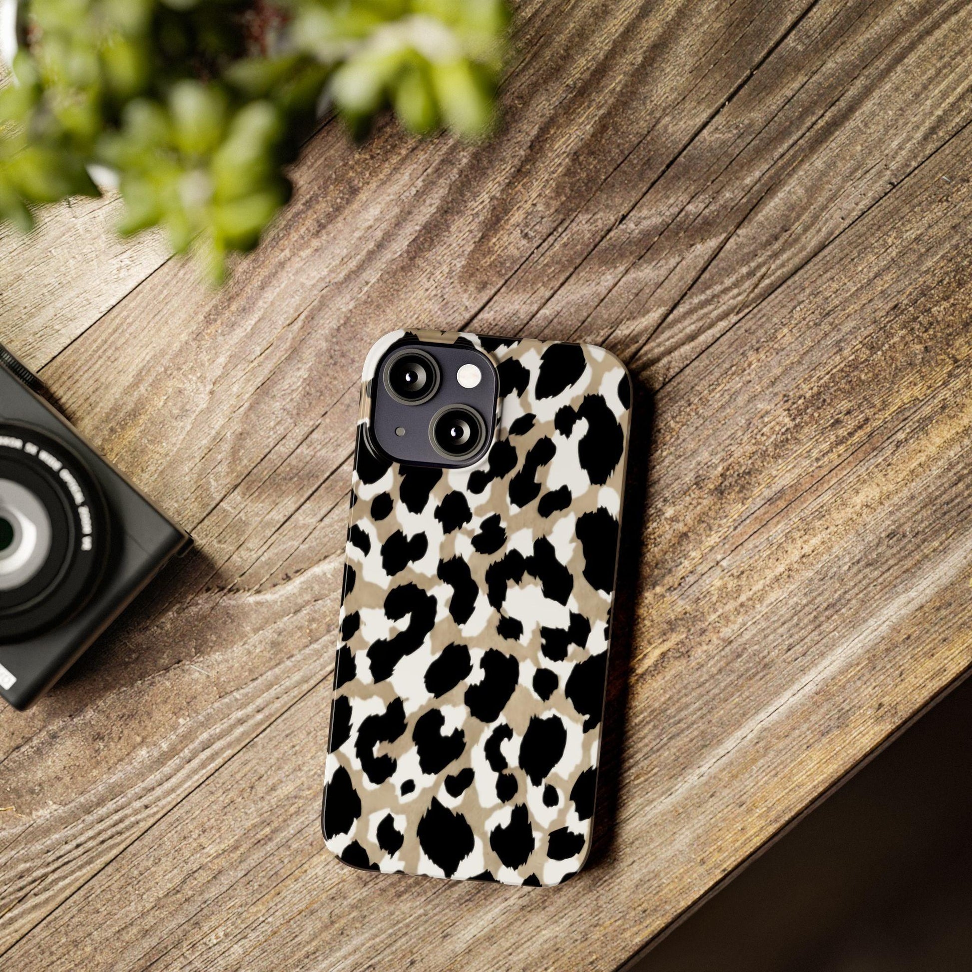 Savanna Noir Spots Slim iPhone Cases - SmartHomeGoodies