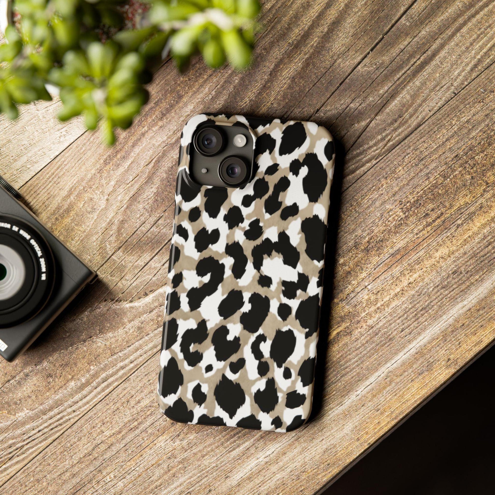 Savanna Noir Spots Slim iPhone Cases - SmartHomeGoodies