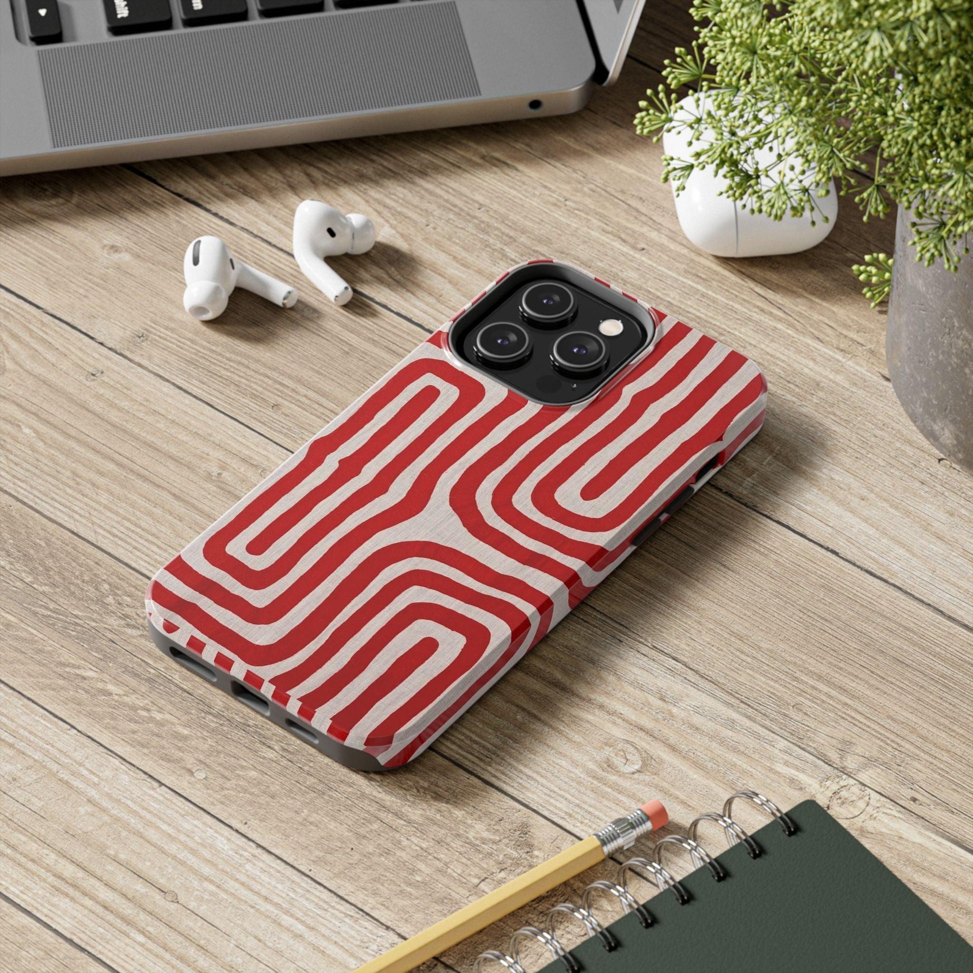 Scarlet Labyrinth Tough iPhone Cases - SmartHomeGoodies