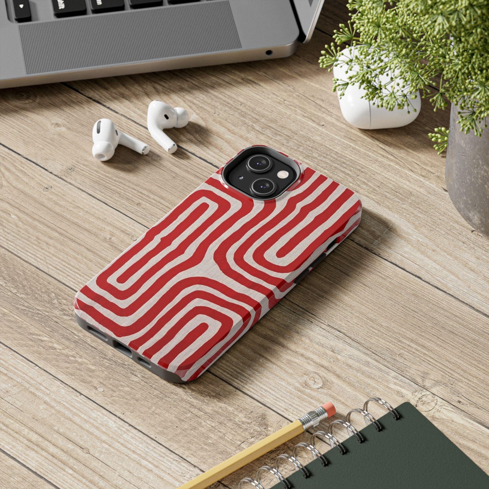 Scarlet Labyrinth Tough iPhone Cases - SmartHomeGoodies
