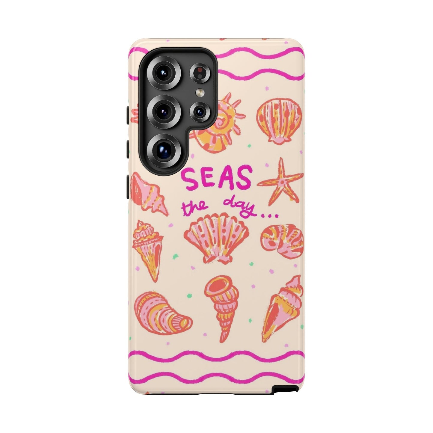 Sea's the Day Phone Case, Cute Shell Design, Ocean Lover Gift, Summer Beach Vibe, Fun Phone Accessory - SmartHomeGoodies