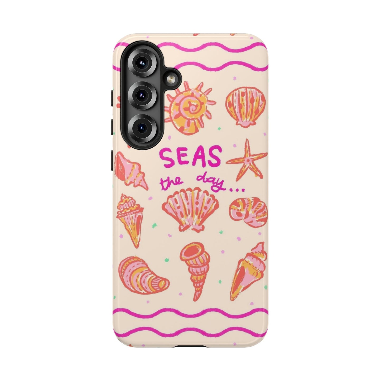 Sea's the Day Phone Case, Cute Shell Design, Ocean Lover Gift, Summer Beach Vibe, Fun Phone Accessory - SmartHomeGoodies