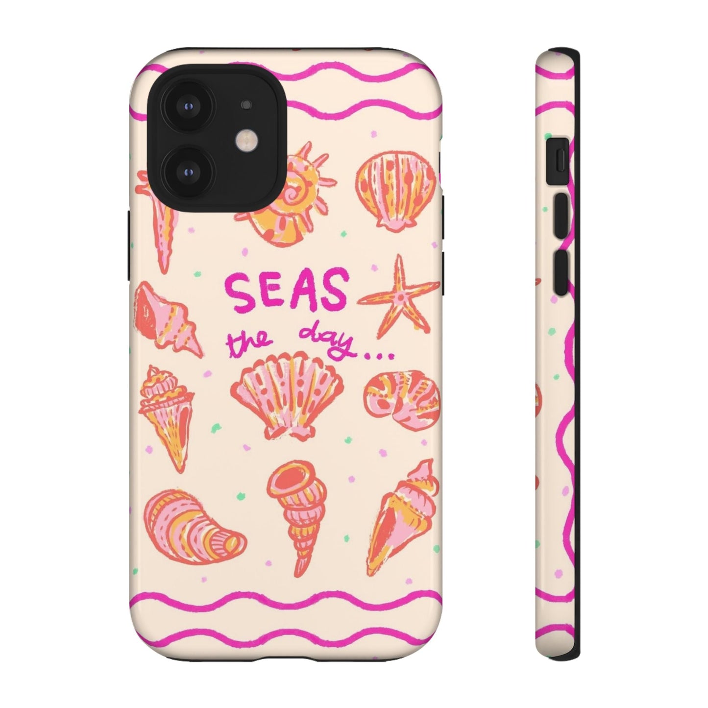 Sea's the Day Phone Case, Cute Shell Design, Ocean Lover Gift, Summer Beach Vibe, Fun Phone Accessory - SmartHomeGoodies