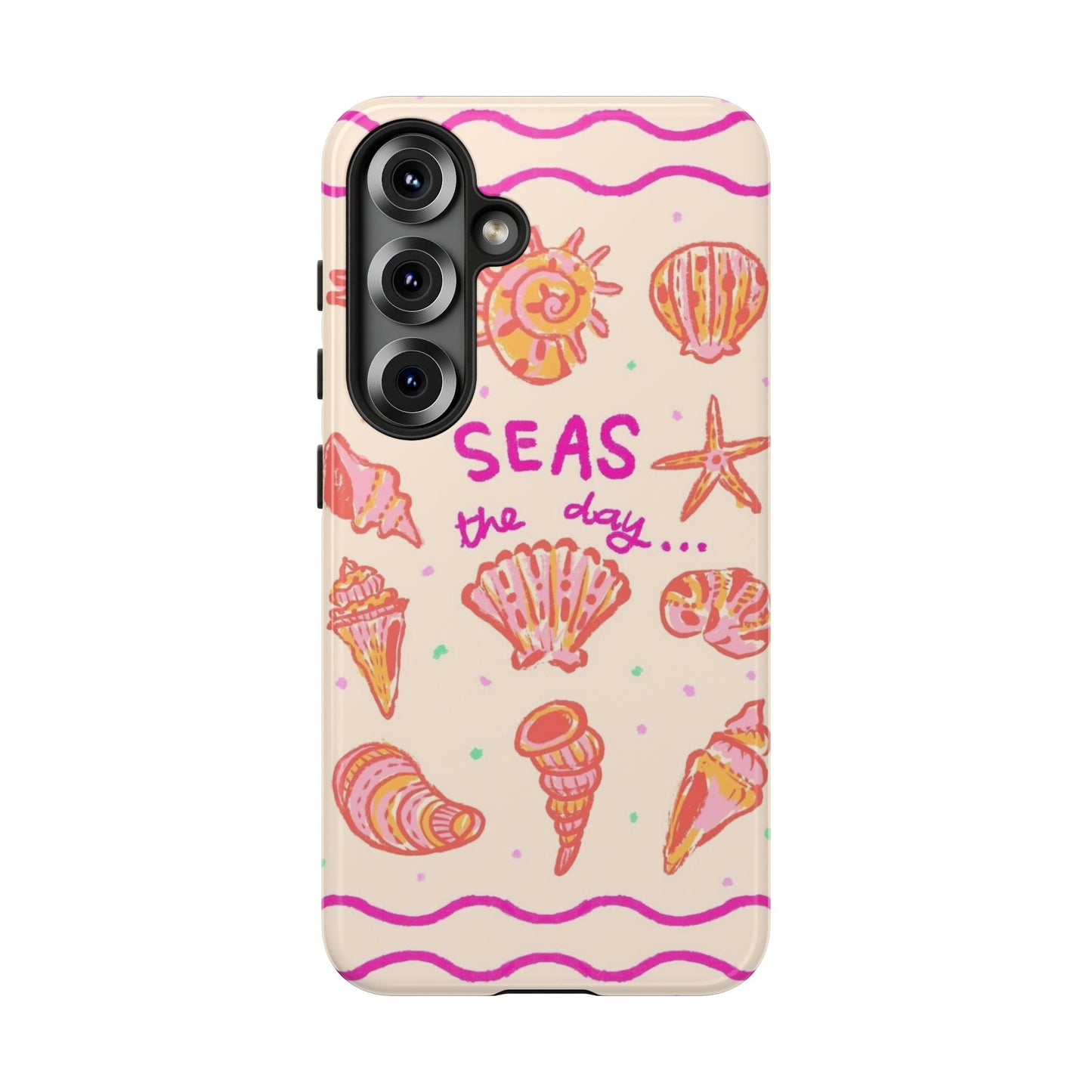 Sea's the Day Phone Case, Cute Shell Design, Ocean Lover Gift, Summer Beach Vibe, Fun Phone Accessory - SmartHomeGoodies