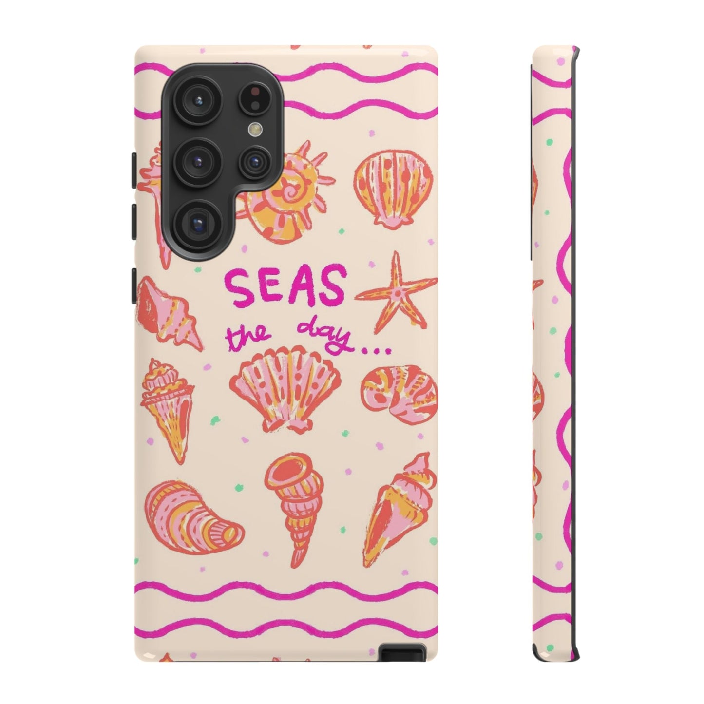 Sea's the Day Phone Case, Cute Shell Design, Ocean Lover Gift, Summer Beach Vibe, Fun Phone Accessory - SmartHomeGoodies