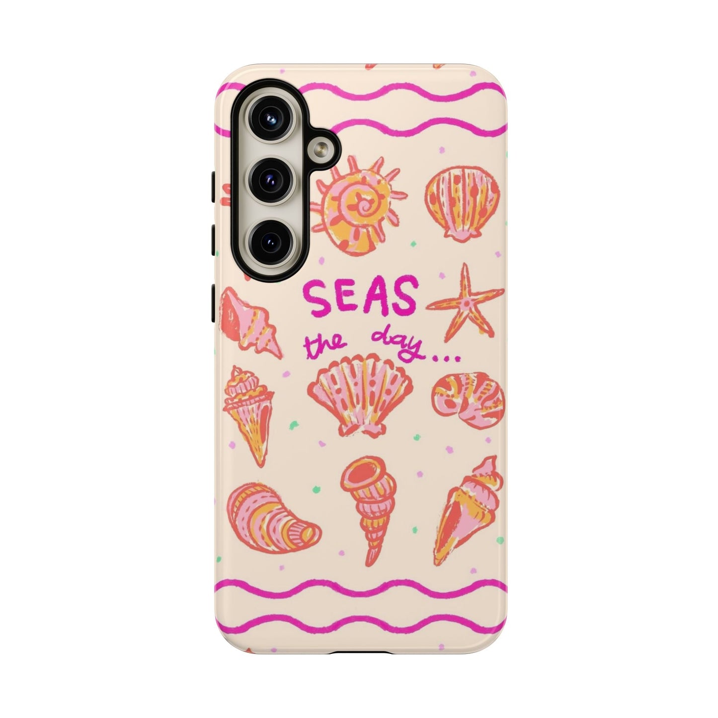 Sea's the Day Phone Case, Cute Shell Design, Ocean Lover Gift, Summer Beach Vibe, Fun Phone Accessory - SmartHomeGoodies