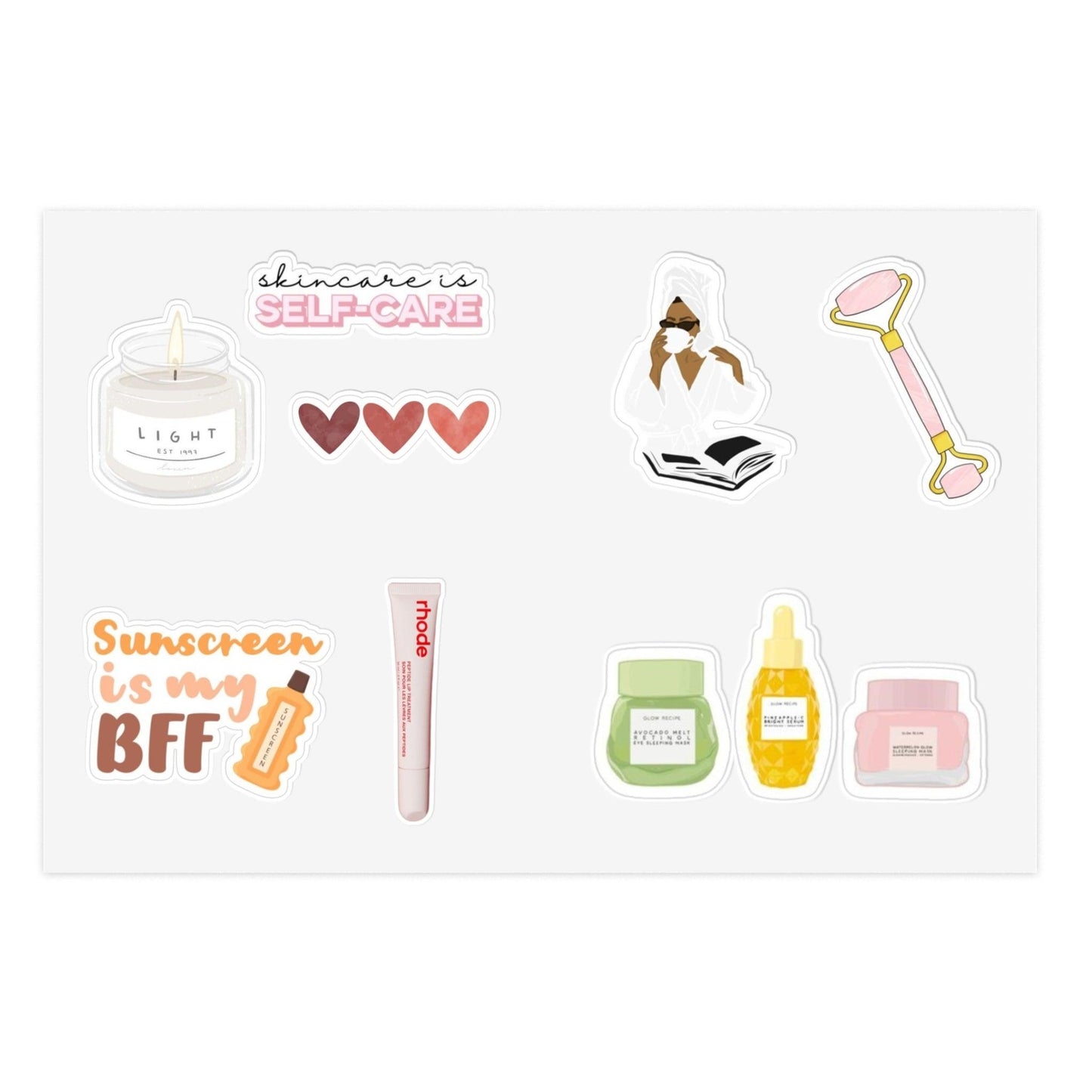 Skin Care is Self Care Sticker Sheets for Phone Case/iPad Cases/Laptops and Notebooks - SmartHomeGoodies