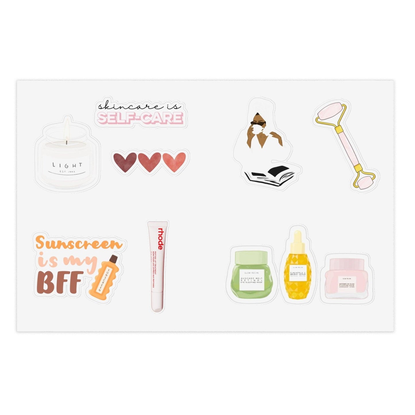 Skin Care is Self Care Sticker Sheets for Phone Case/iPad Cases/Laptops and Notebooks - SmartHomeGoodies