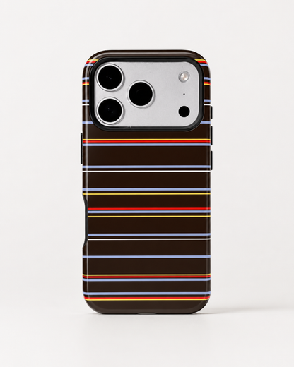 Chocolate Citylines Striped Phone Case