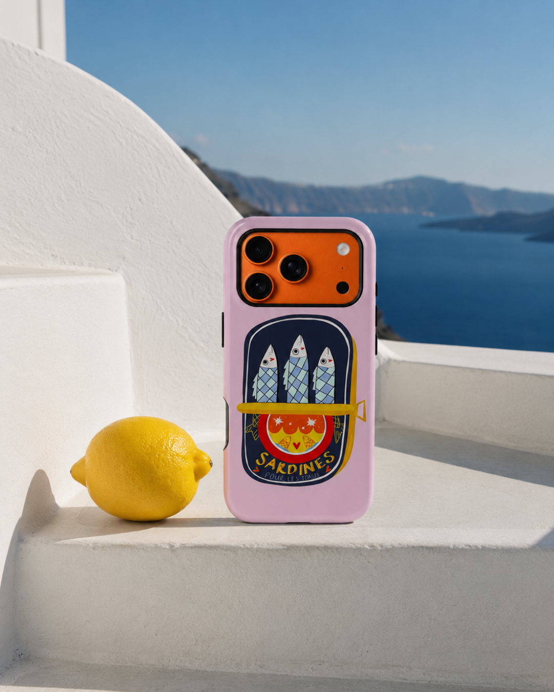 Cute Pink Sardines iPhone Case