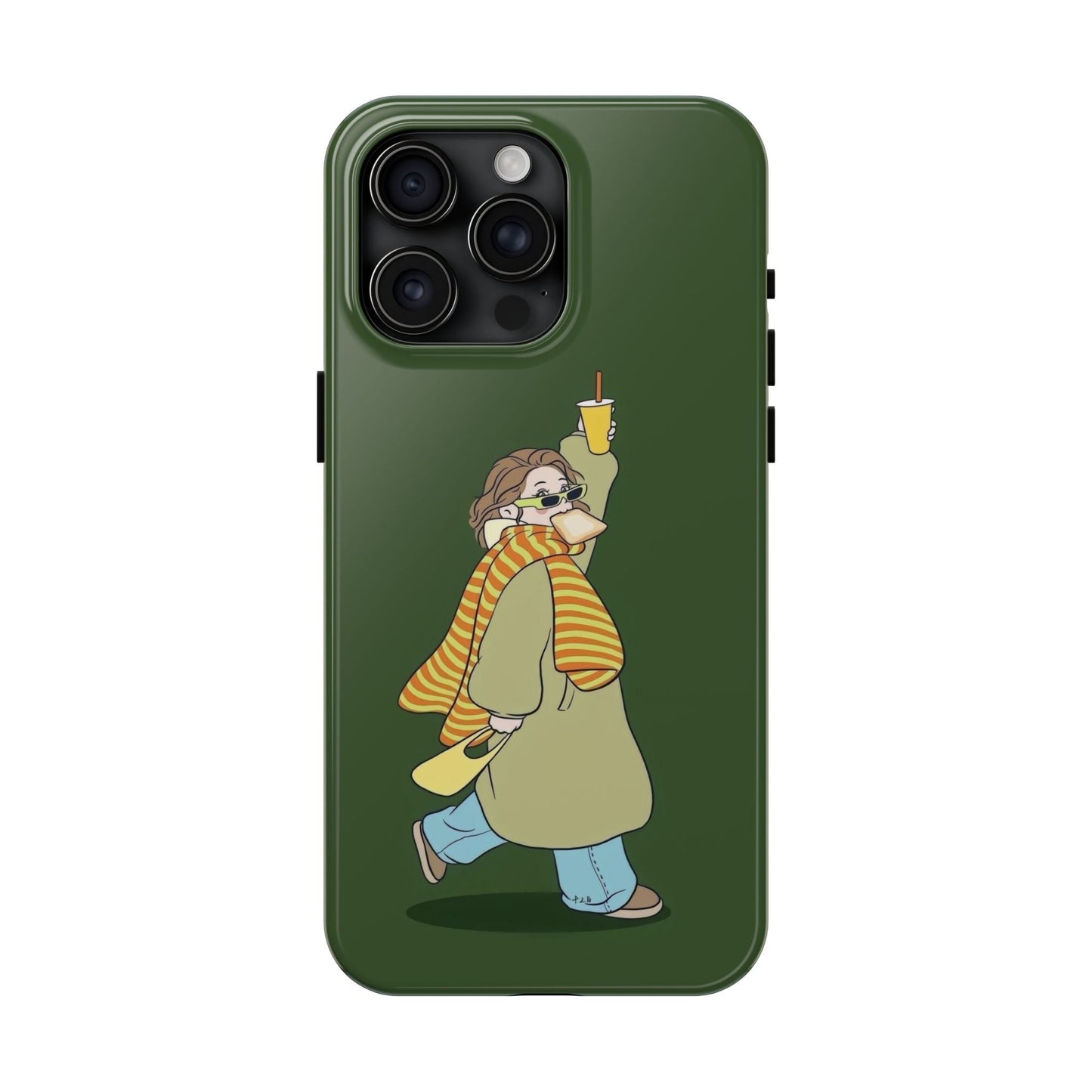 Snack Stroll & Sassy Sips Chic iPhone Cases - SmartHomeGoodies