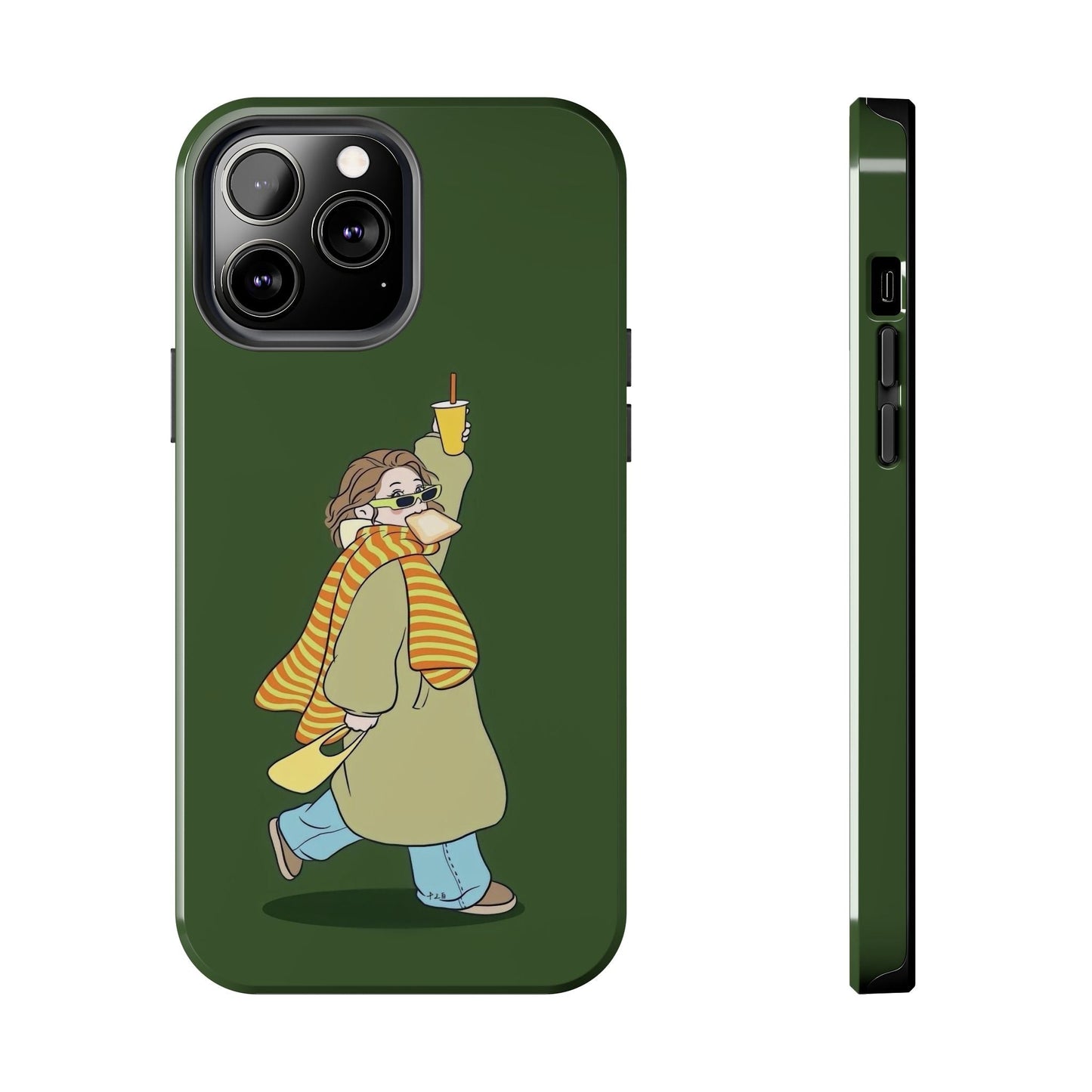 Snack Stroll & Sassy Sips Chic iPhone Cases - SmartHomeGoodies