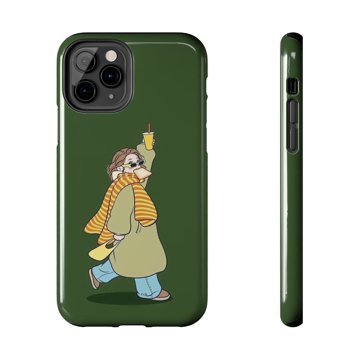 Snack Stroll & Sassy Sips Chic iPhone Cases - SmartHomeGoodies