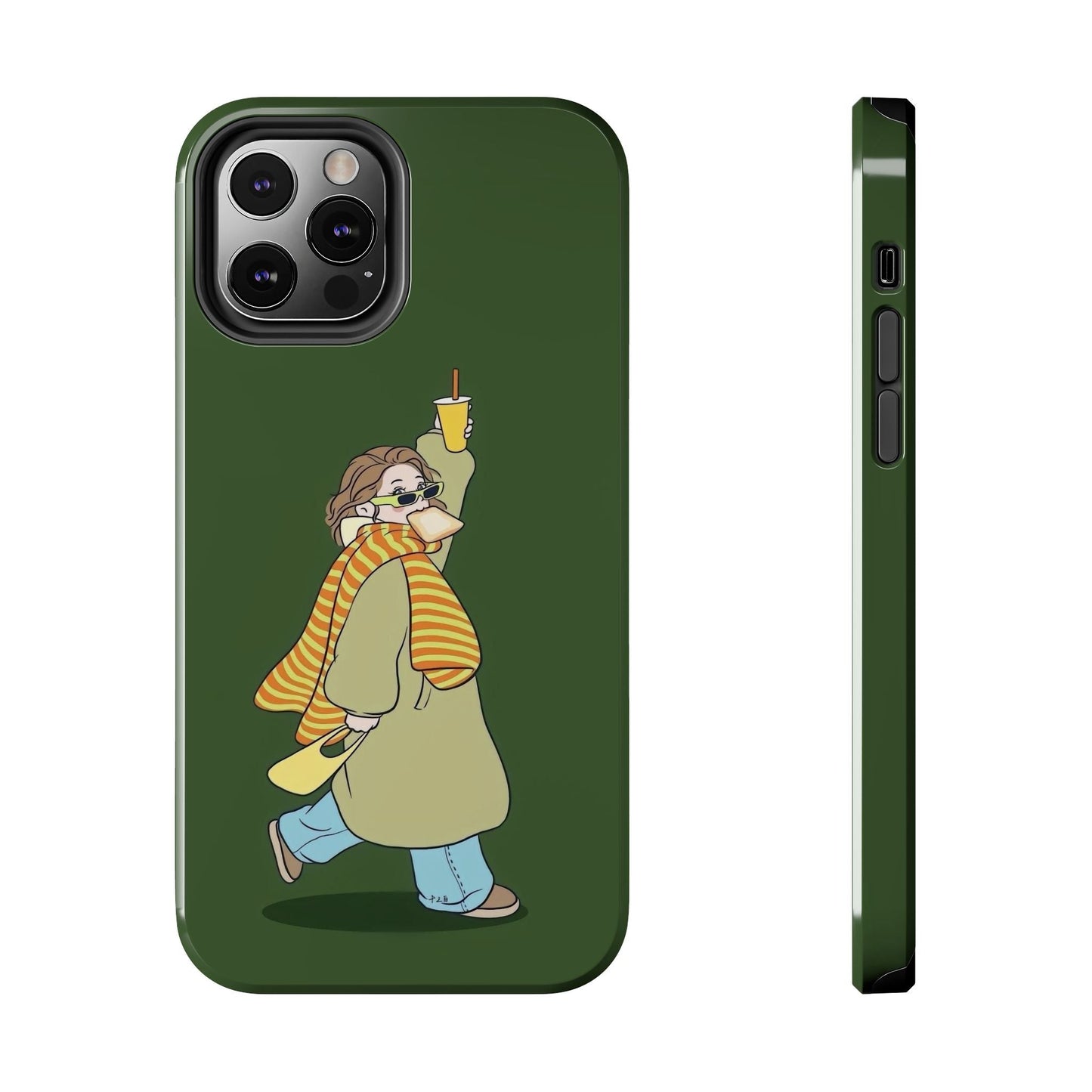 Snack Stroll & Sassy Sips Chic iPhone Cases - SmartHomeGoodies