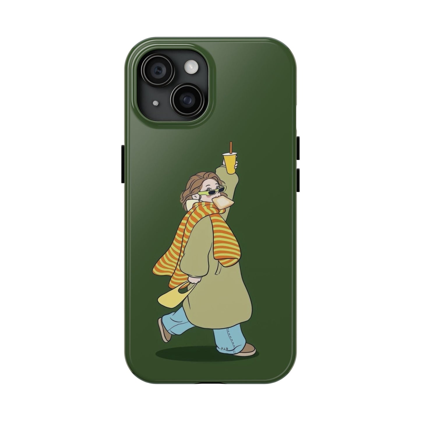 Snack Stroll & Sassy Sips Chic iPhone Cases - SmartHomeGoodies