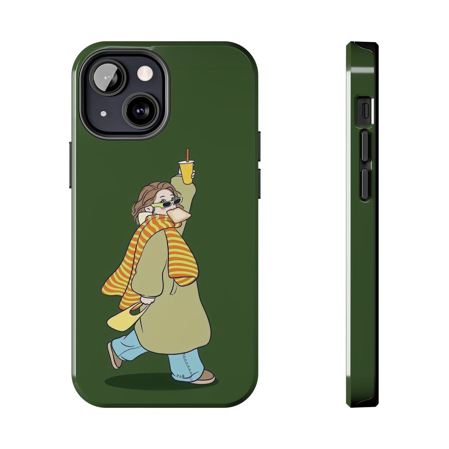 Snack Stroll & Sassy Sips Chic iPhone Cases - SmartHomeGoodies