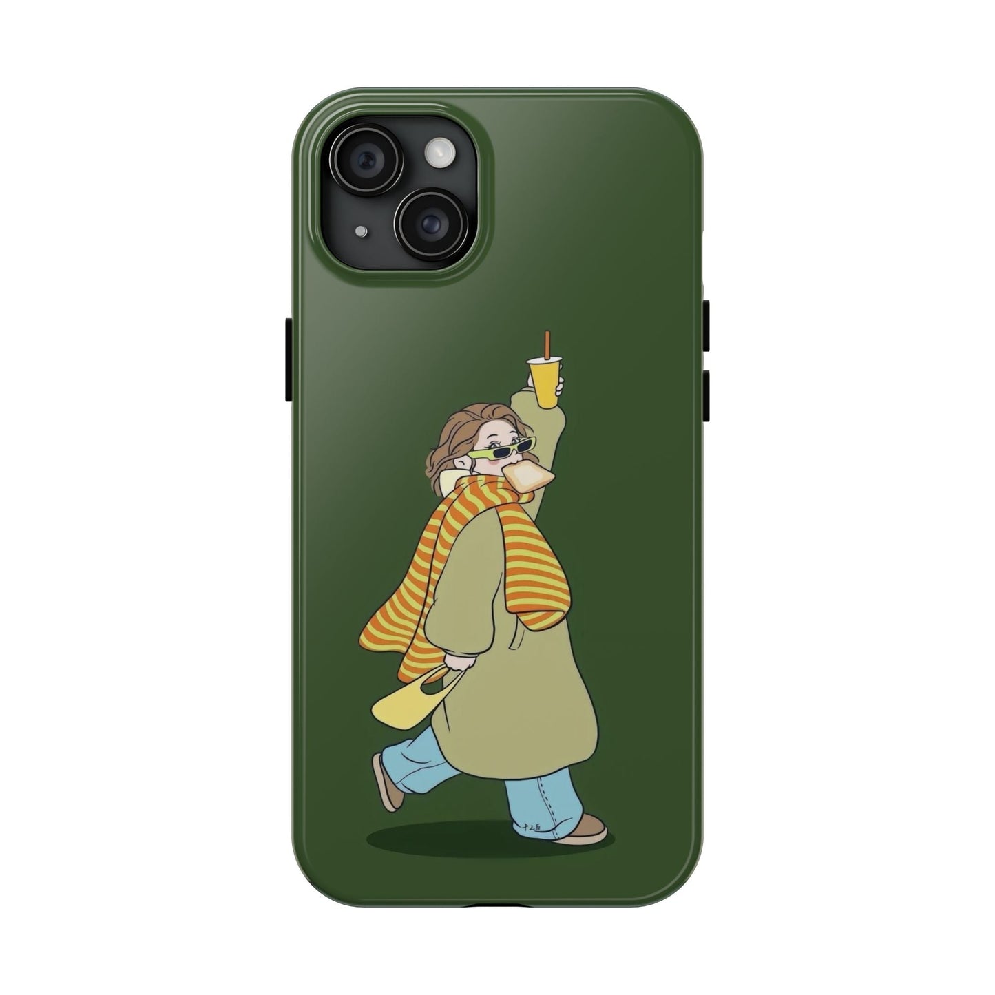 Snack Stroll & Sassy Sips Chic iPhone Cases - SmartHomeGoodies