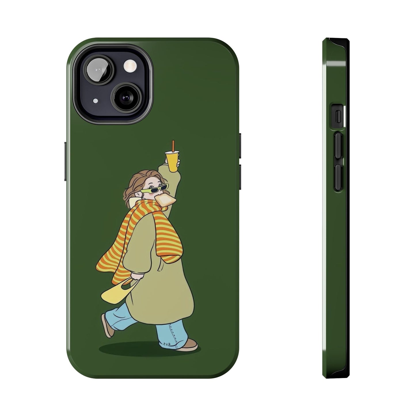 Snack Stroll & Sassy Sips Chic iPhone Cases - SmartHomeGoodies