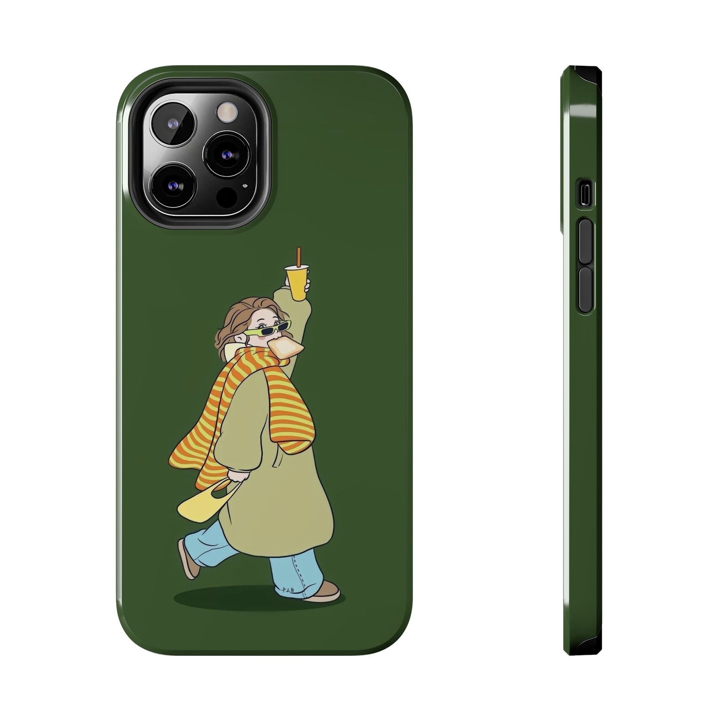 Snack Stroll & Sassy Sips Chic iPhone Cases - SmartHomeGoodies