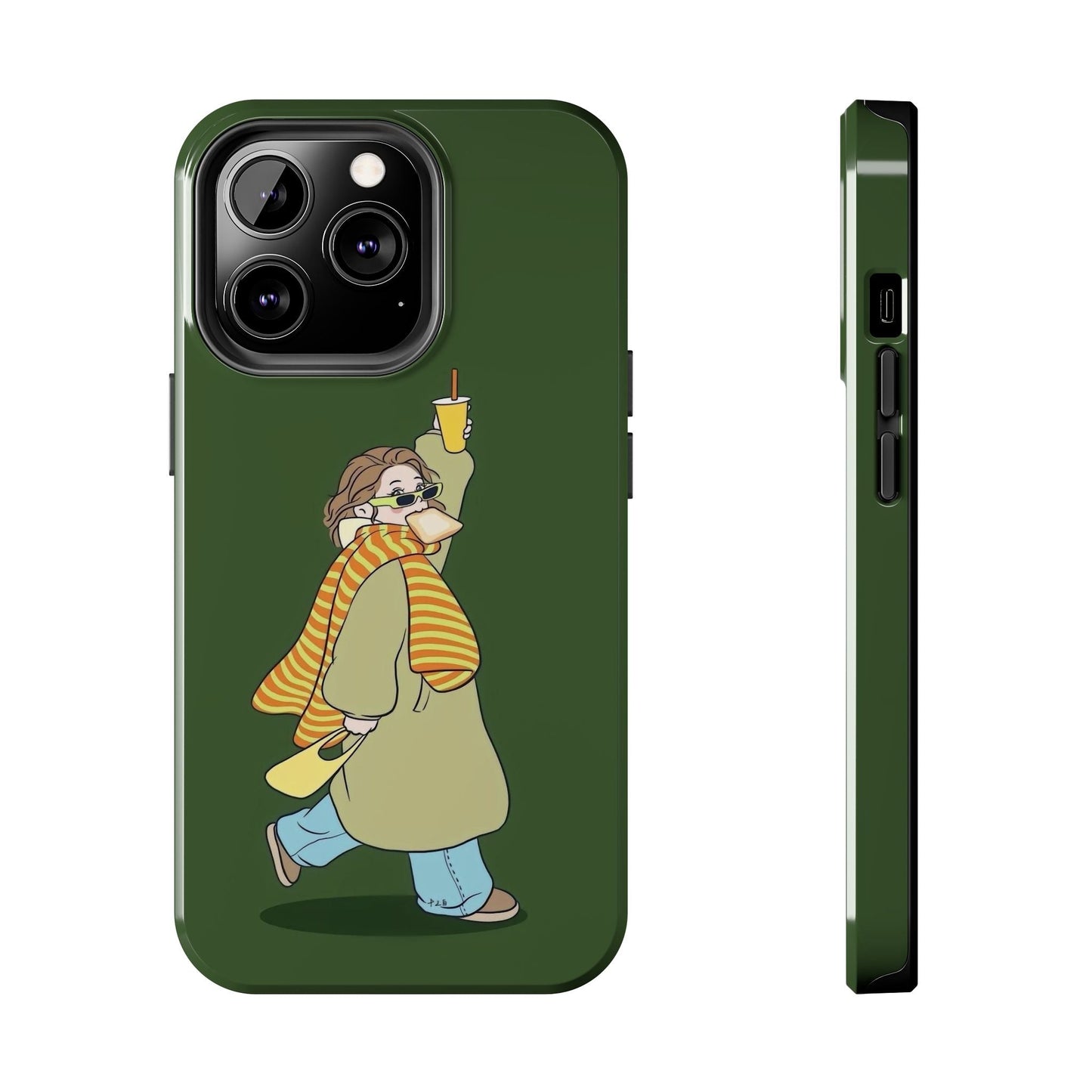 Snack Stroll & Sassy Sips Chic iPhone Cases - SmartHomeGoodies