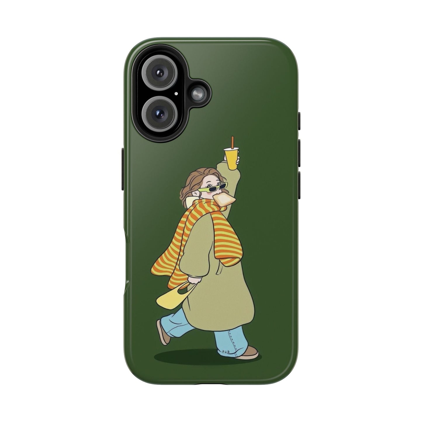 Snack Stroll & Sassy Sips Chic iPhone Cases - SmartHomeGoodies