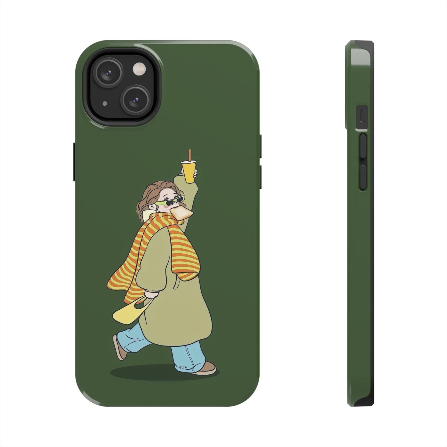 Snack Stroll & Sassy Sips Chic iPhone Cases - SmartHomeGoodies