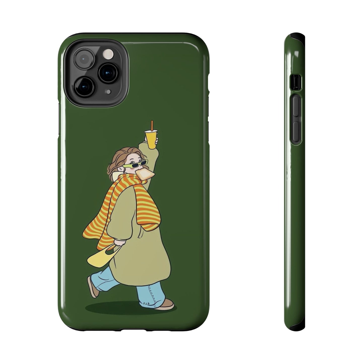 Snack Stroll & Sassy Sips Chic iPhone Cases - SmartHomeGoodies