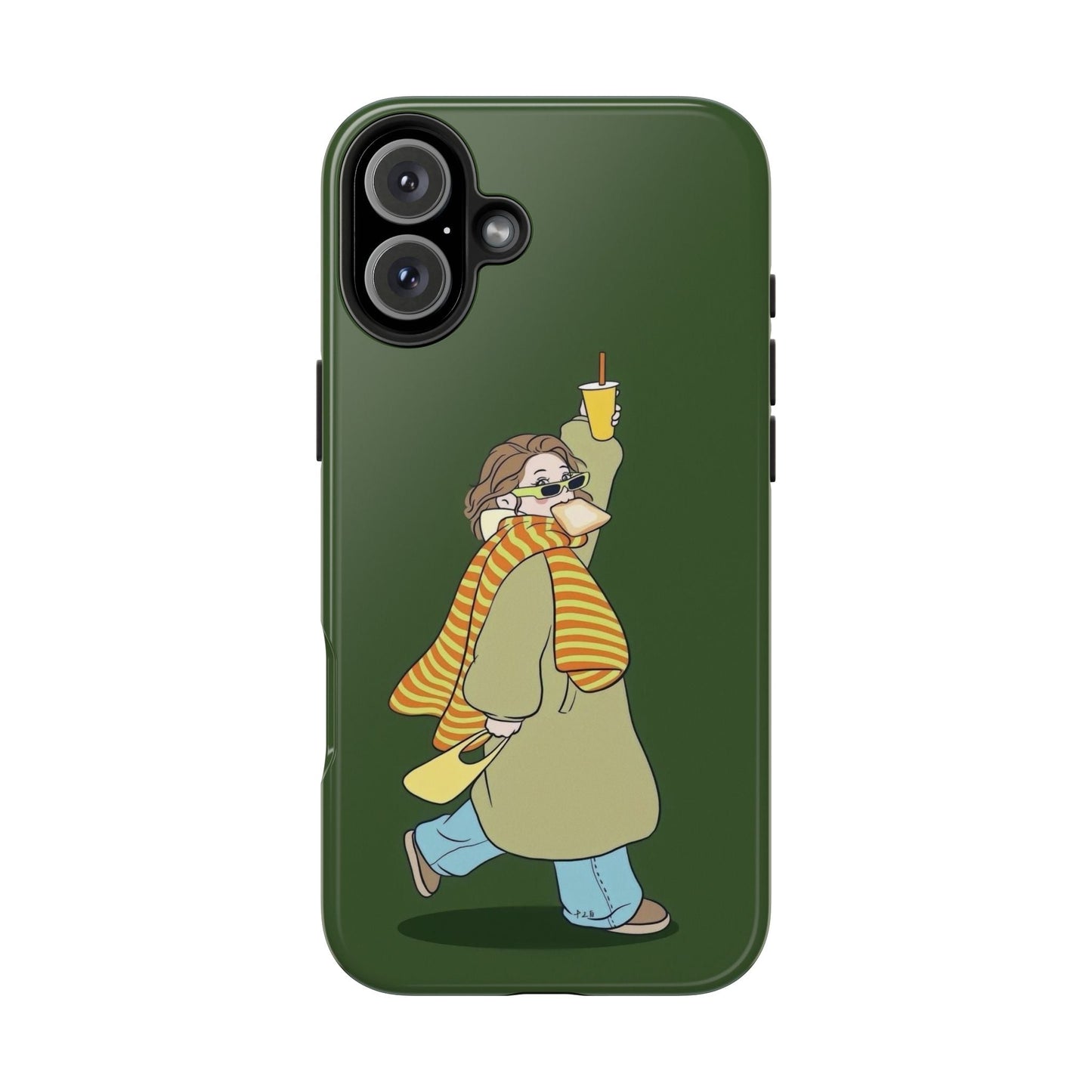 Snack Stroll & Sassy Sips Chic iPhone Cases - SmartHomeGoodies