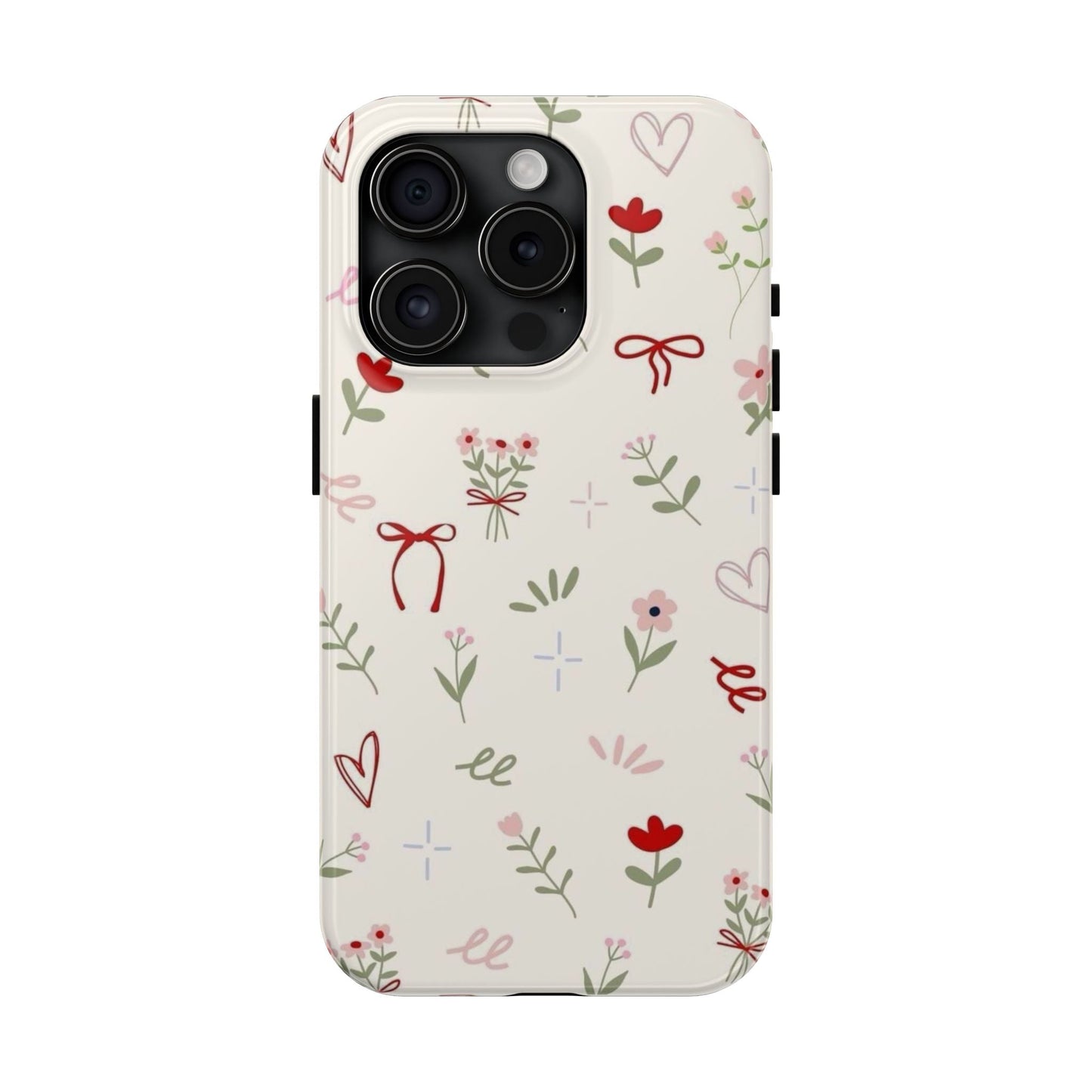 Spring Edition Hints of Red Floral Phone Case - SmartHomeGoodies