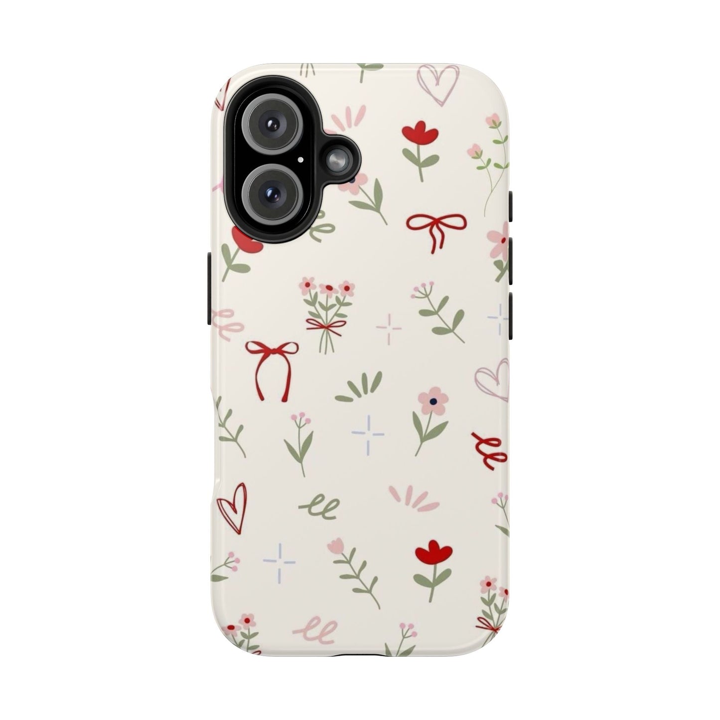 Spring Edition Hints of Red Floral Phone Case - SmartHomeGoodies