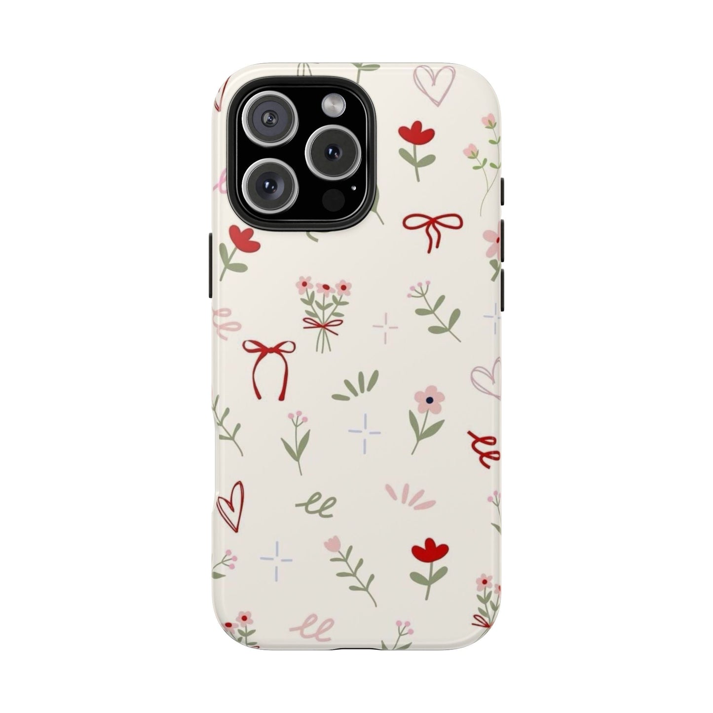 Spring Edition Hints of Red Floral Phone Case - SmartHomeGoodies
