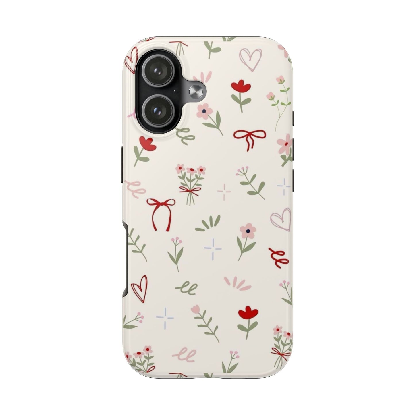 Spring Edition Hints of Red Floral Phone Case - SmartHomeGoodies